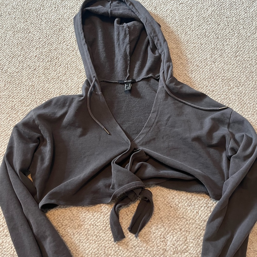 forever 21 cropped sweatshirt